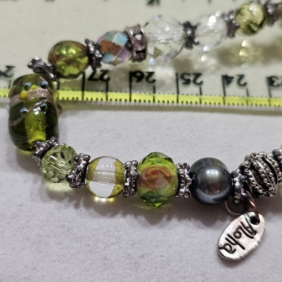 Glass Bead Bracelets Set Of Three Bracelets - Picture 13 of 16